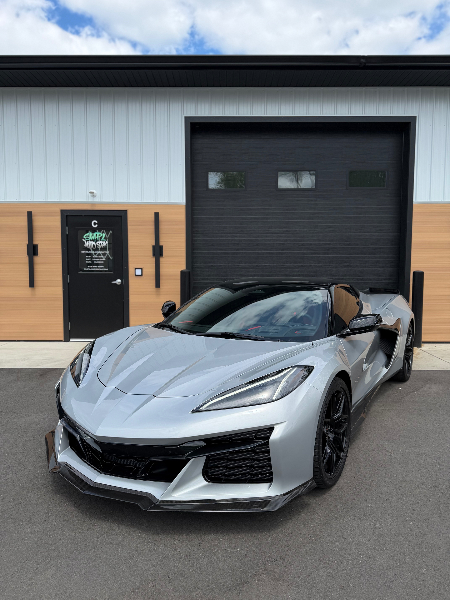 Corvette ceramic coated by SMPL Auto Spa in Grandville, MI